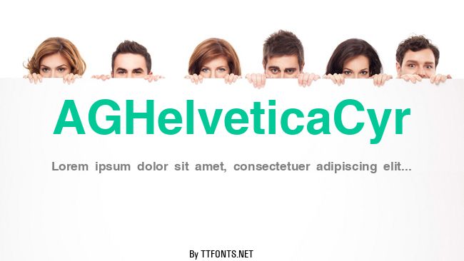 AGHelveticaCyr example