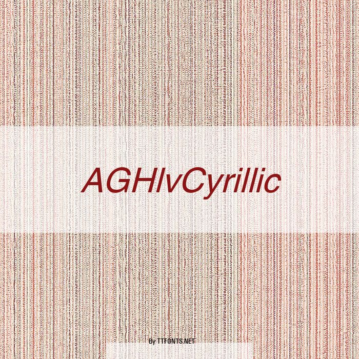 AGHlvCyrillic example