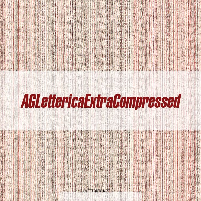 AGLettericaExtraCompressed example