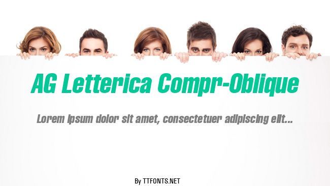 AG Letterica Compr-Oblique example