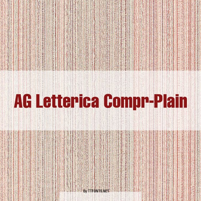 AG Letterica Compr-Plain example