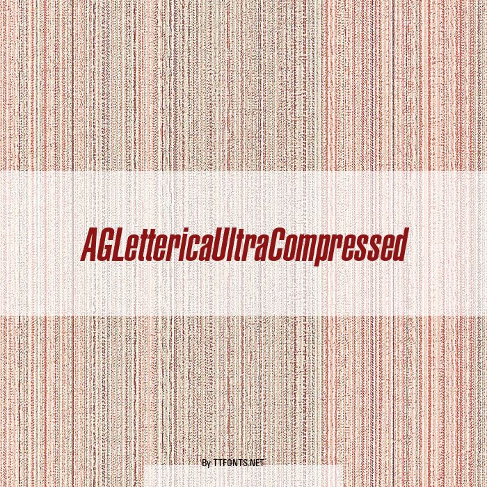 AGLettericaUltraCompressed example