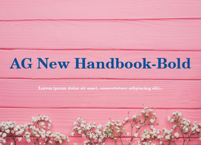 AG New Handbook-Bold example