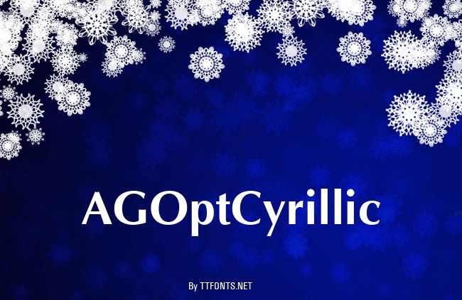 AGOptCyrillic example