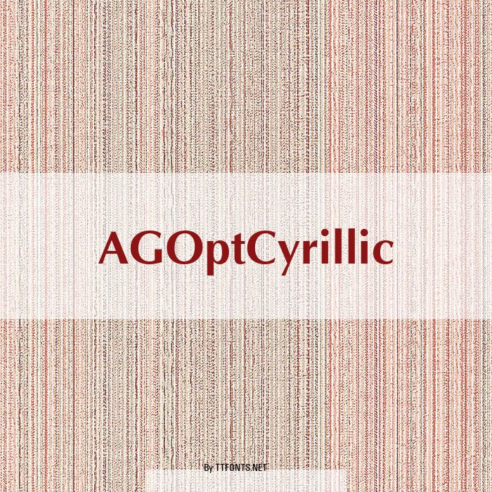 AGOptCyrillic example