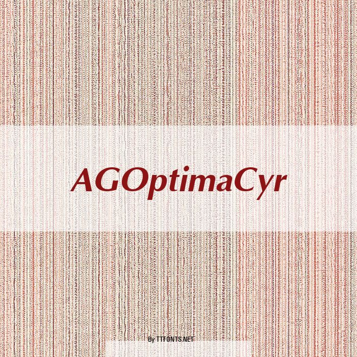 AGOptimaCyr example