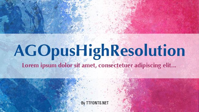 AGOpusHighResolution example