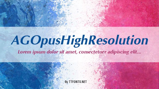 AGOpusHighResolution example