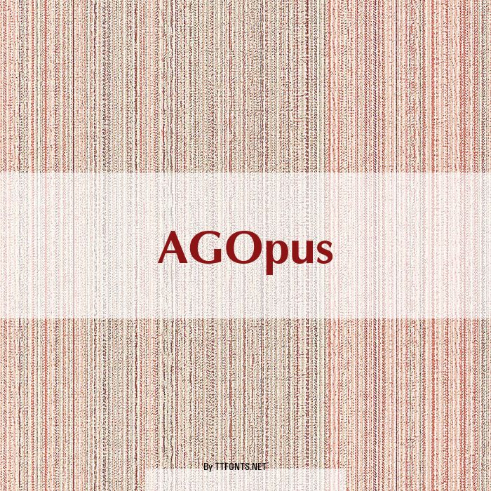 AGOpus example