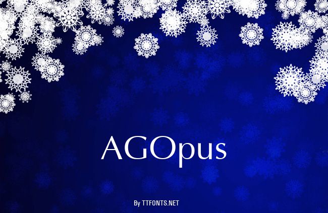 AGOpus example