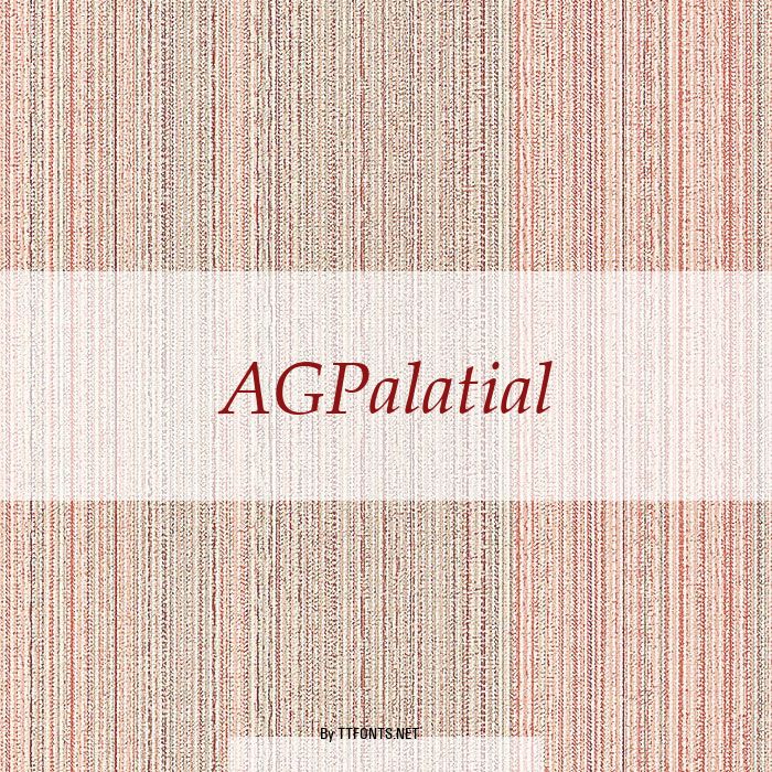 AGPalatial example