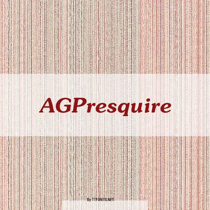 AGPresquire example