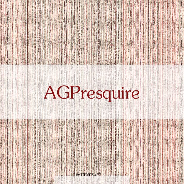 AGPresquire example