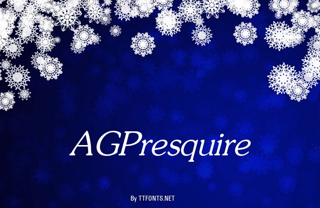 AGPresquire example
