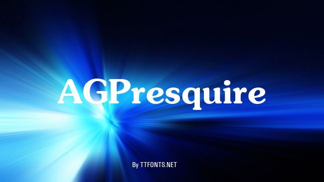 AGPresquire example