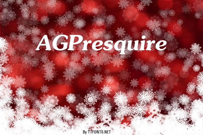AGPresquire example