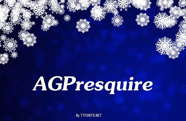 AGPresquire example
