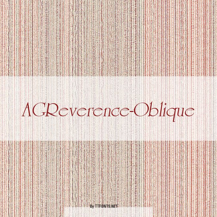 AGReverence-Oblique example