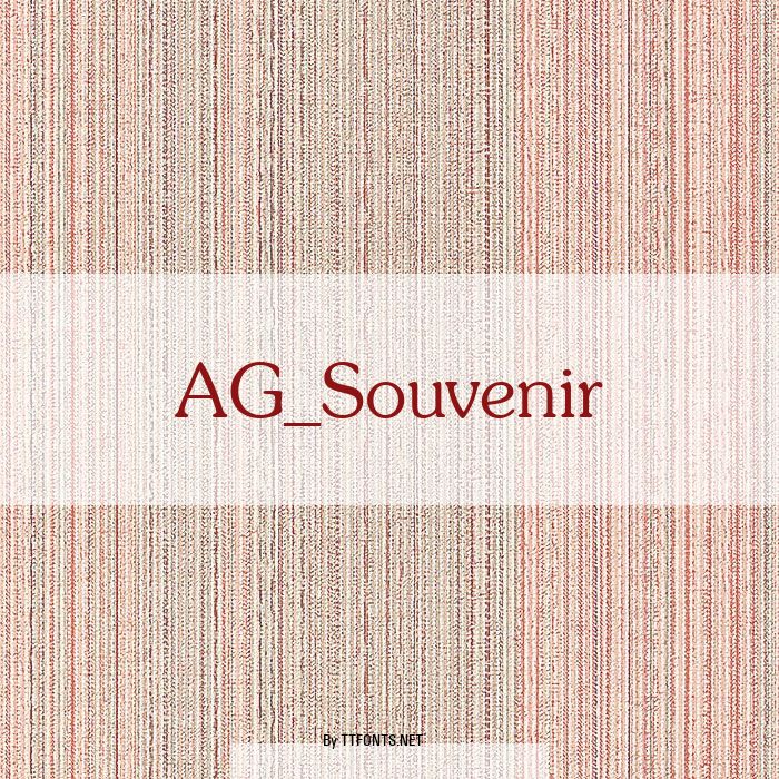AG_Souvenir example