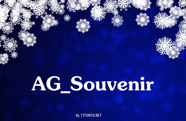 AG_Souvenir example