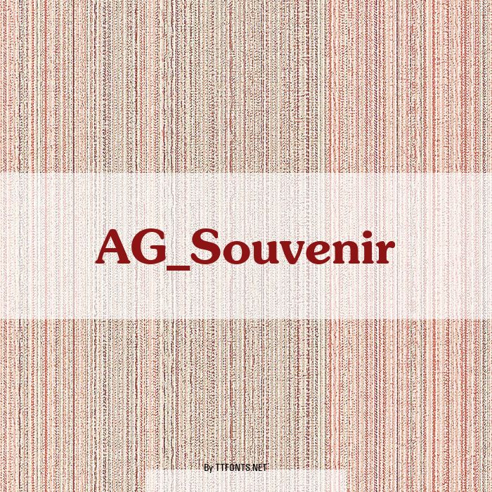 AG_Souvenir example