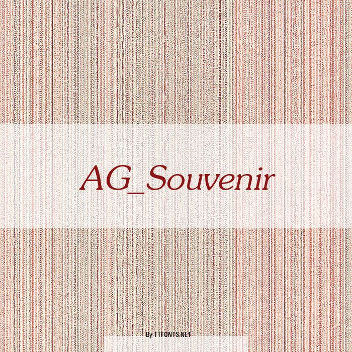 AG_Souvenir example