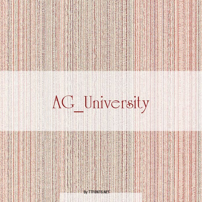 AG_University example