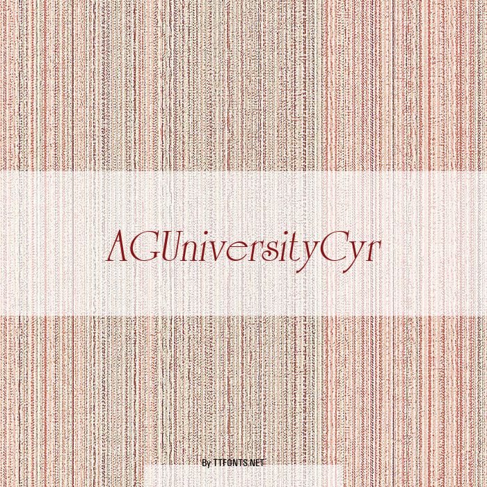 AGUniversityCyr example