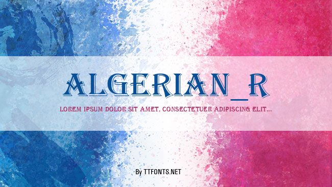 Algerian_R example