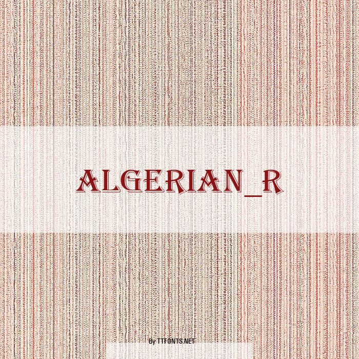 Algerian_R example