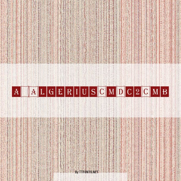 a_AlgeriusCmDc2Cmb example
