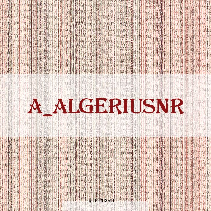 a_AlgeriusNr example