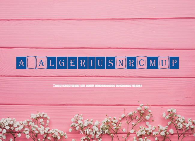 a_AlgeriusNrCmUp example