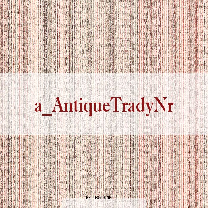 a_AntiqueTradyNr example