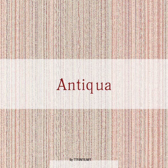 Antiqua example