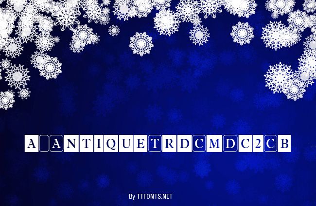 a_AntiqueTrdCmDc2Cb example