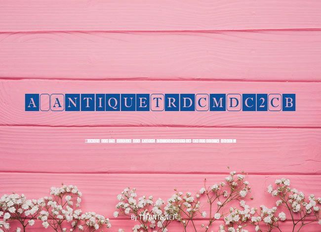 a_AntiqueTrdCmDc2Cb example
