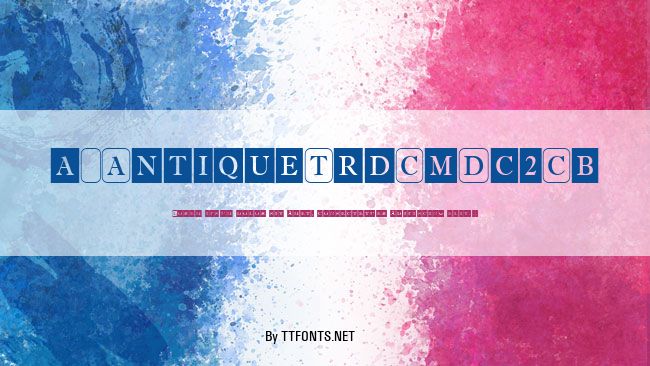 a_AntiqueTrdCmDc2Cb example