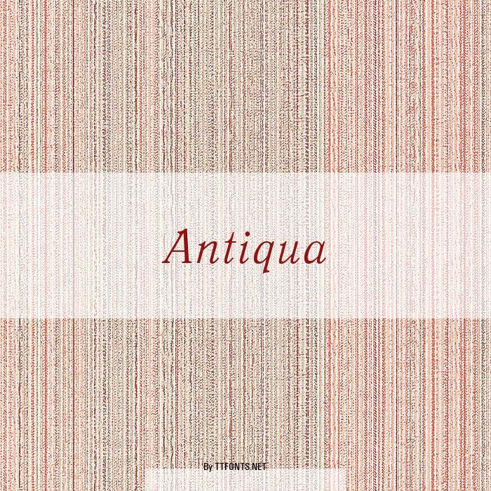 Antiqua example