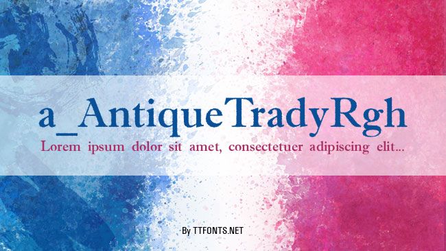a_AntiqueTradyRgh example
