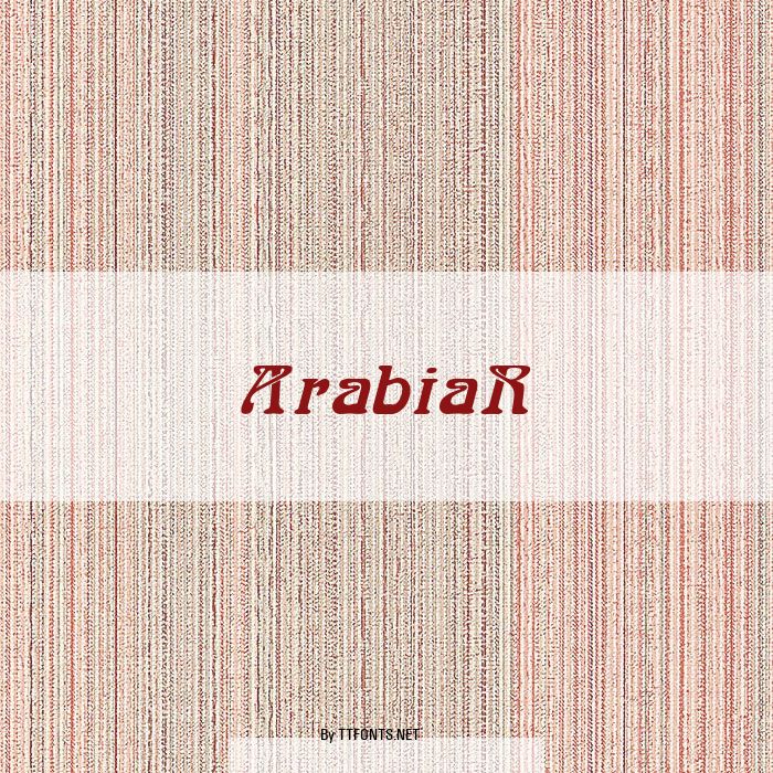 ArabiaR example
