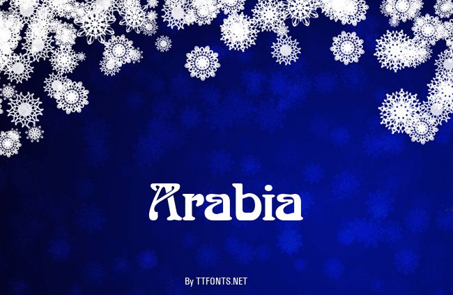 Arabia example