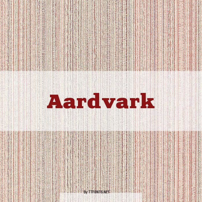Aardvark example