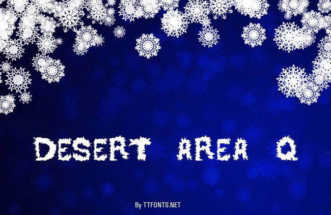 DESERT AREA-Q example