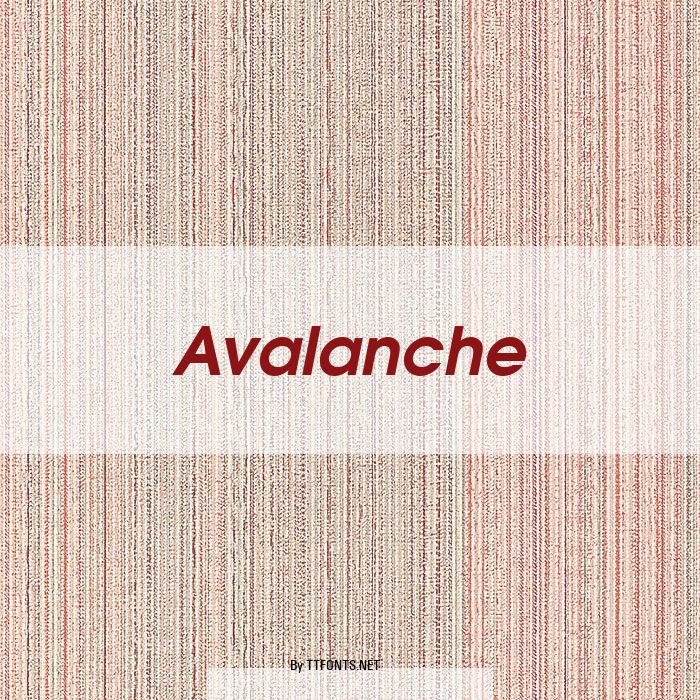 Avalanche example