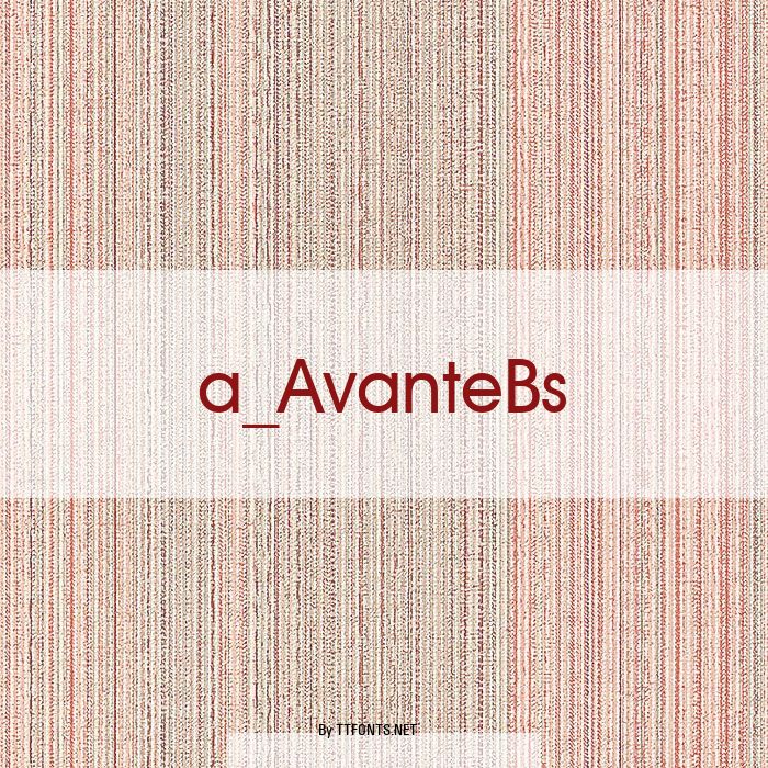 a_AvanteBs example