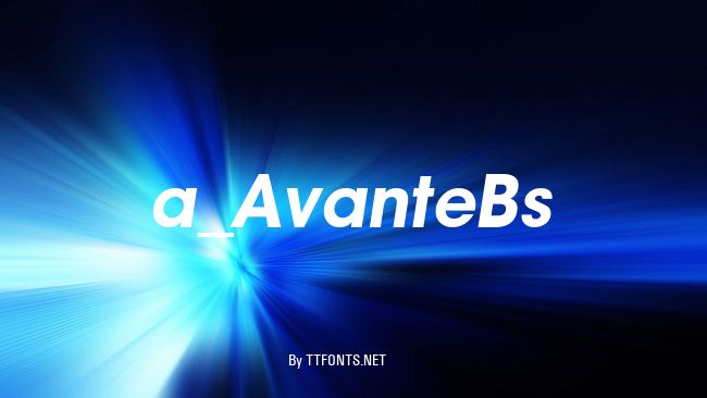 a_AvanteBs example