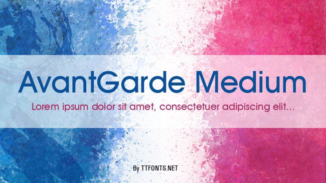 AvantGarde Medium example
