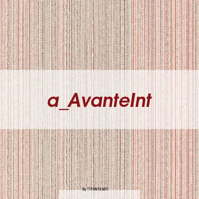 a_AvanteInt example