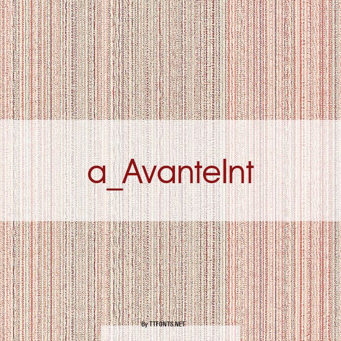 a_AvanteInt example